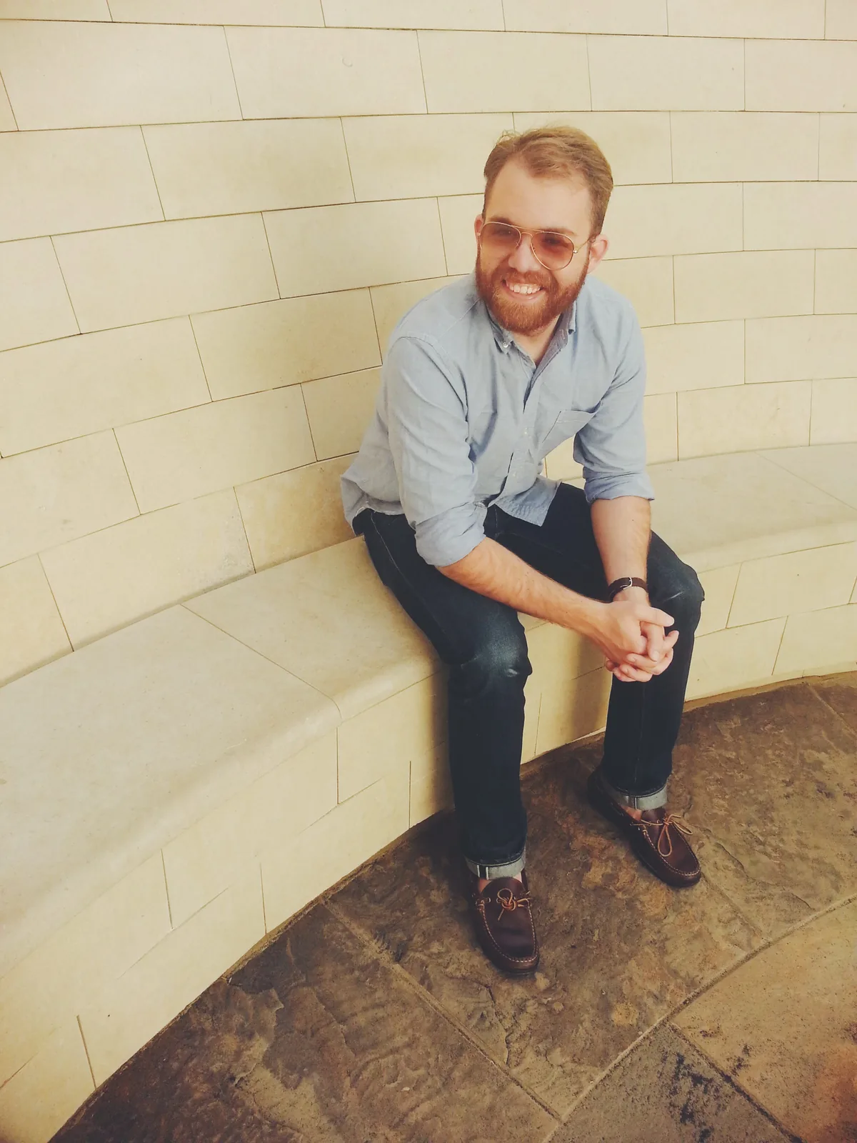An old personal photo referenced in the essay on selvedge and self-worth