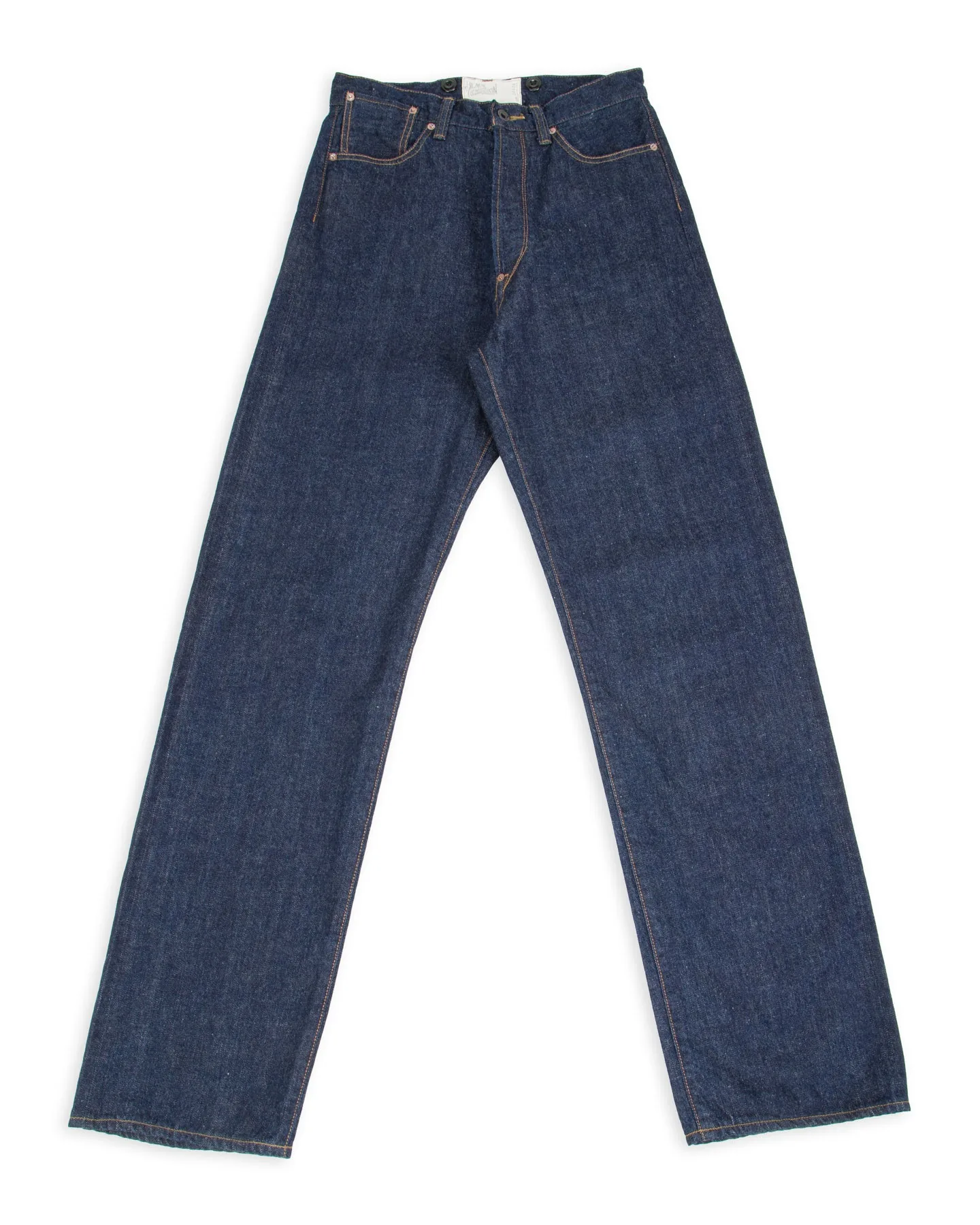Black Sign 1920s Death Valley waist-overalls in indigo denim with a vintage-inspired wide fit and cinch back.